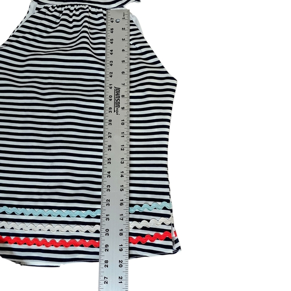 Sail to Sable Striped Sleeveless Top with Colorful Hem, New, Size XS - Picture 13 of 14
